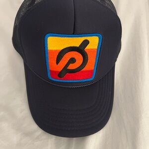 Aviator Nation Black Trucker Hat with Multicolor Patch